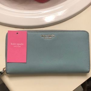 NWT light blue kate spade wallet